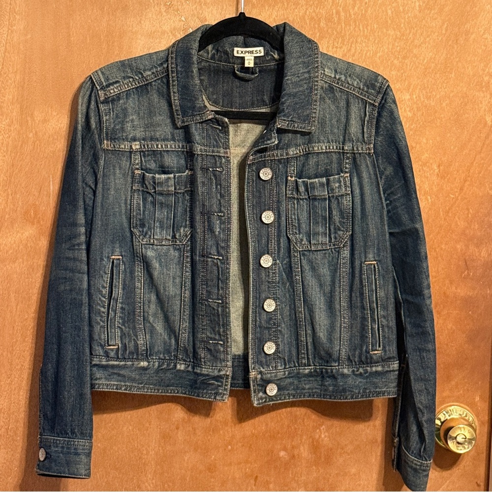 Express Blue Jean Jacket Classic Denim Style